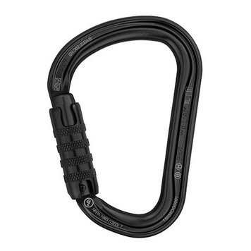 КАРАБІН Petzl WILLIAM TRIACT-LOCK Black(алюм) (M36A TLN) M36A TLN фото